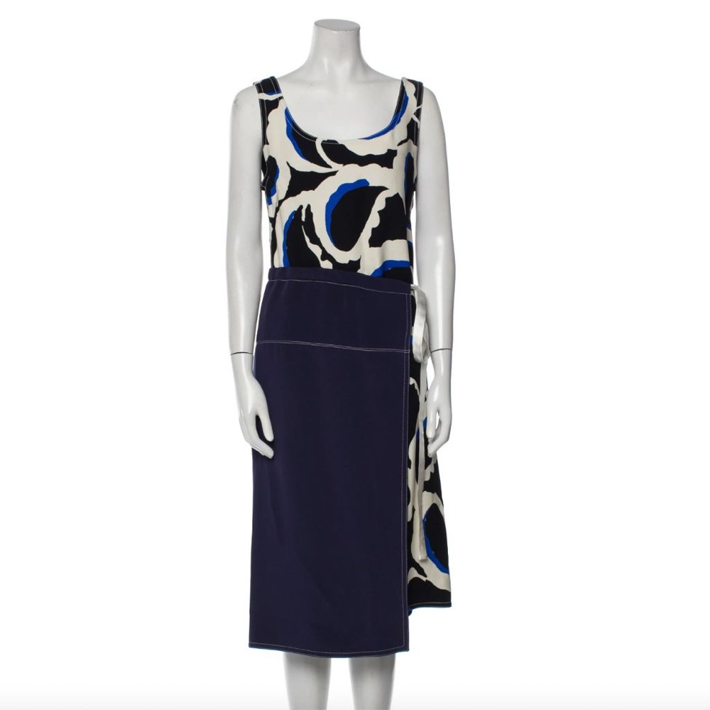 Marni Printed Midi Length Dress
